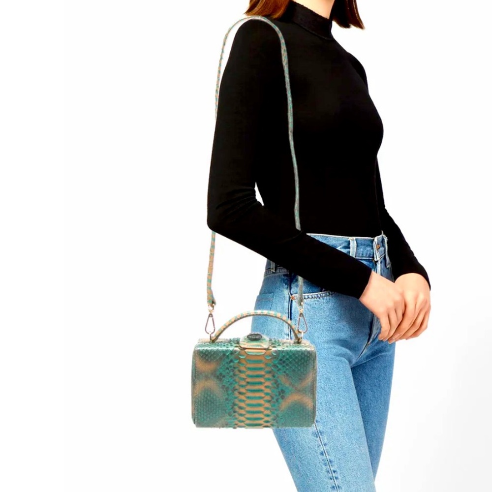 Ximena Kavalekas phyton box bag